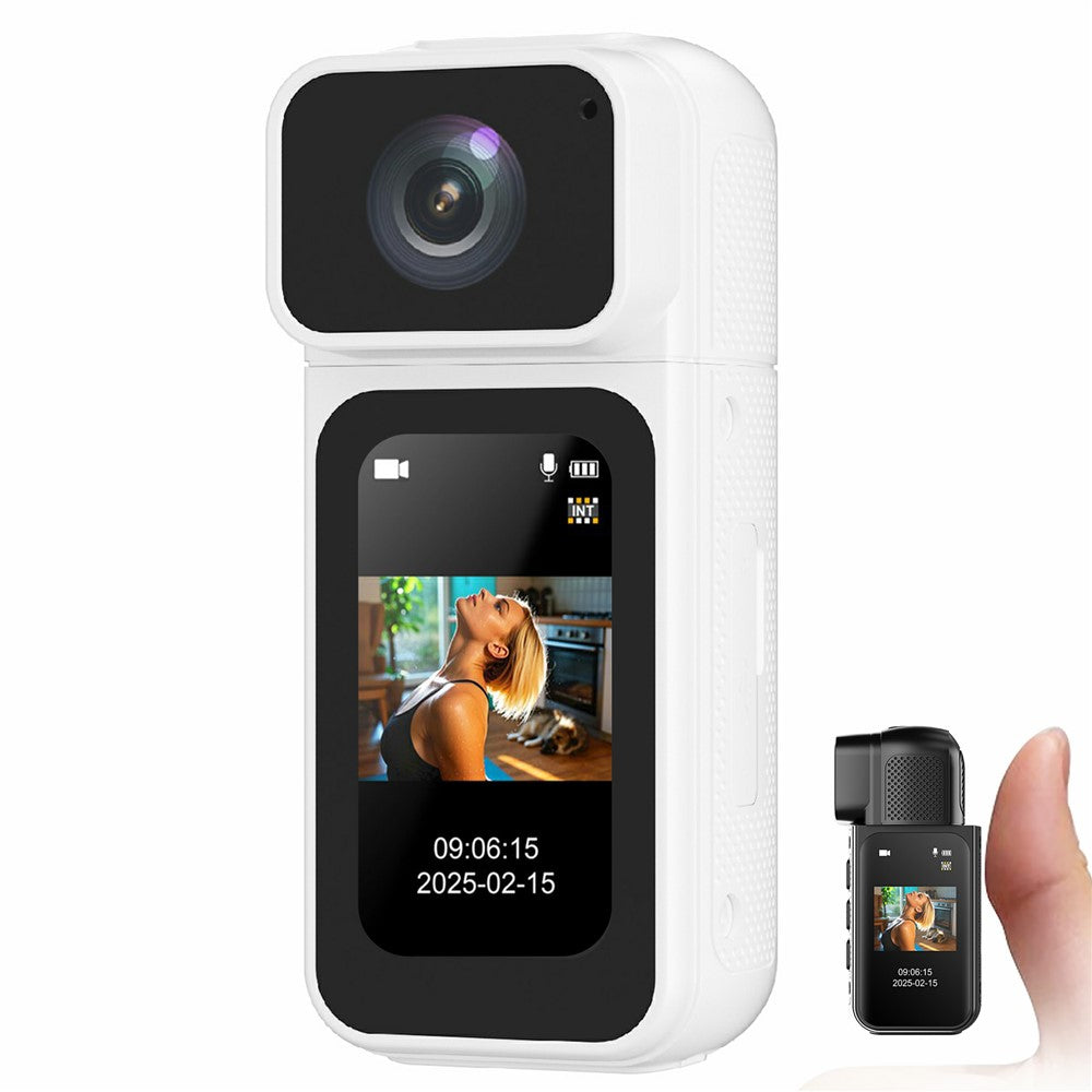 S80 Thumb Camera 2.7K Ultra HD 180 Degree Rotatable Lens 1.47 Inch Screen WiFi Mini Action Camera