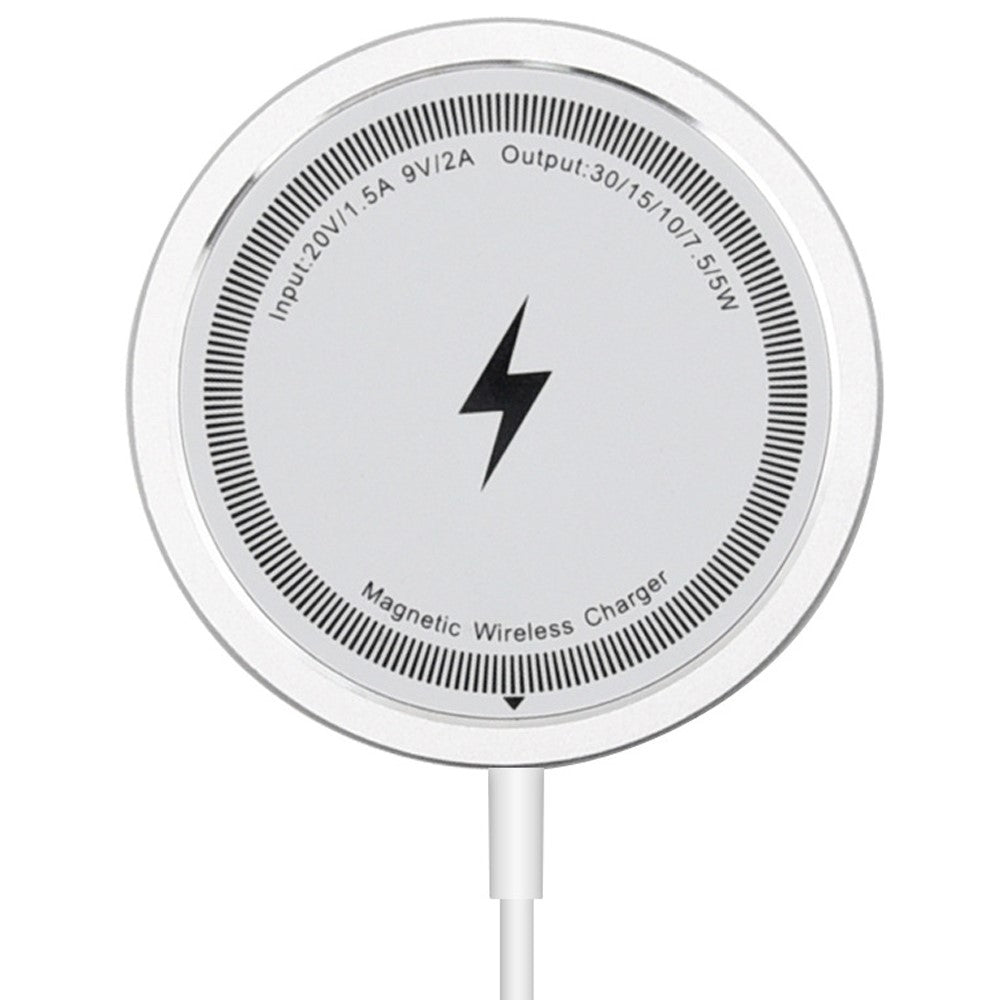 W104 Round Magnetic Wireless Charger 15W Phone Wireless Charging Pad with Type-C Cable