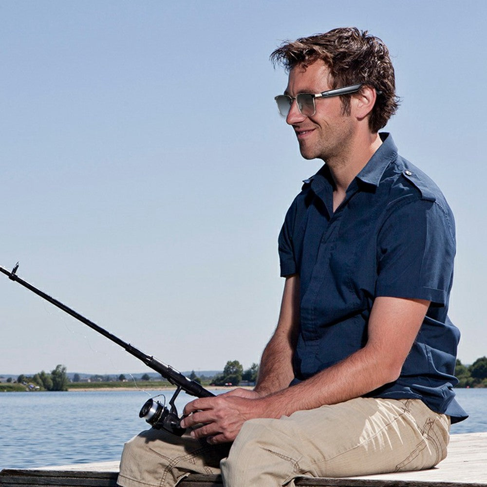 GS06 Wireless Music Earphone AI Translation Bluetooth-compatible Glasses Anti Blue Light Photochromic Lens Smart Eyewear