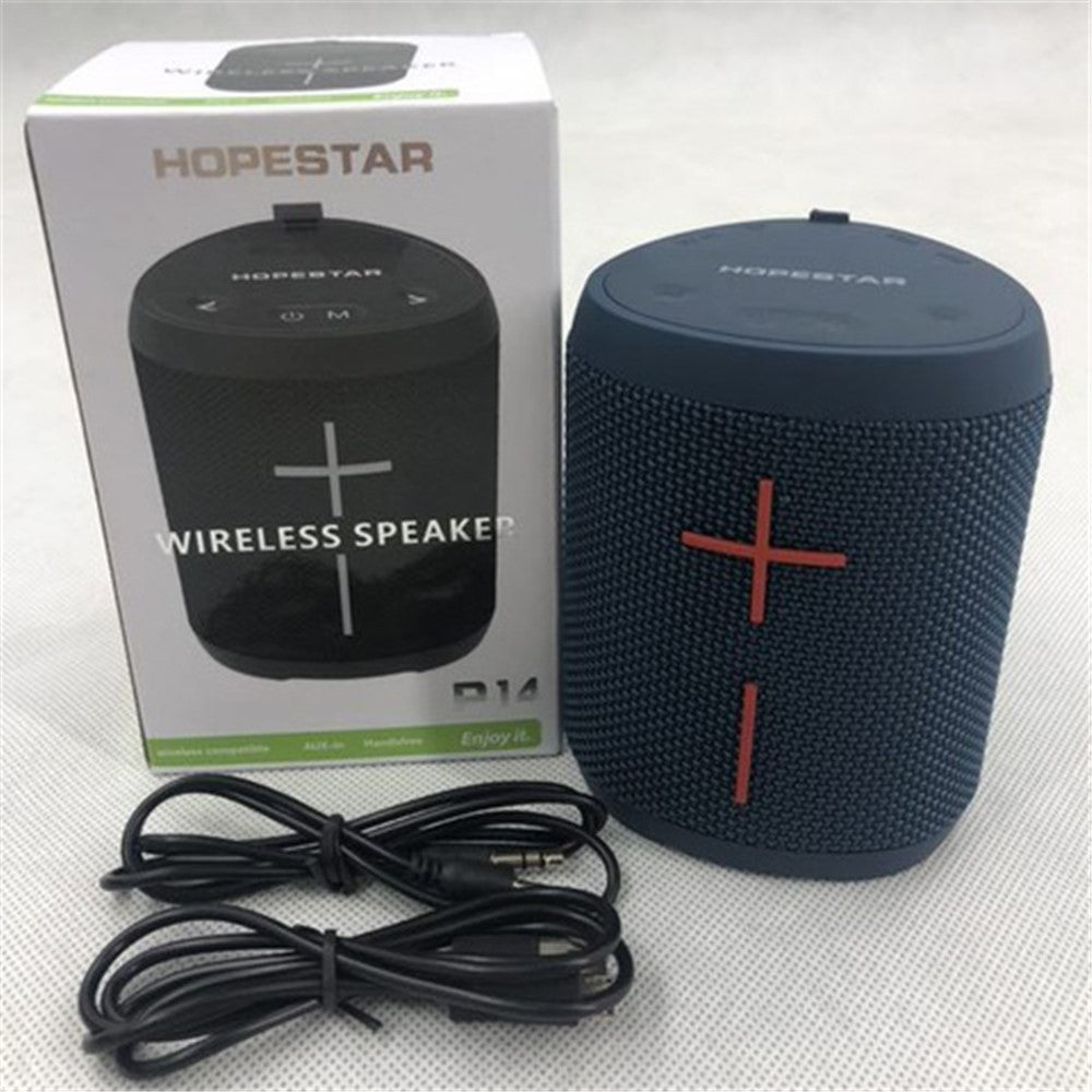 HOPESTAR P14 Outdoor Waterproof Bluetooth-compatible Speaker Portable Wireless Triangle Sound Bar Box Stereo Subwoofer