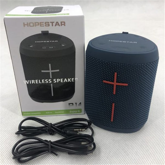 HOPESTAR P14 Outdoor Waterproof Bluetooth-compatible Speaker Portable Wireless Triangle Sound Bar Box Stereo Subwoofer