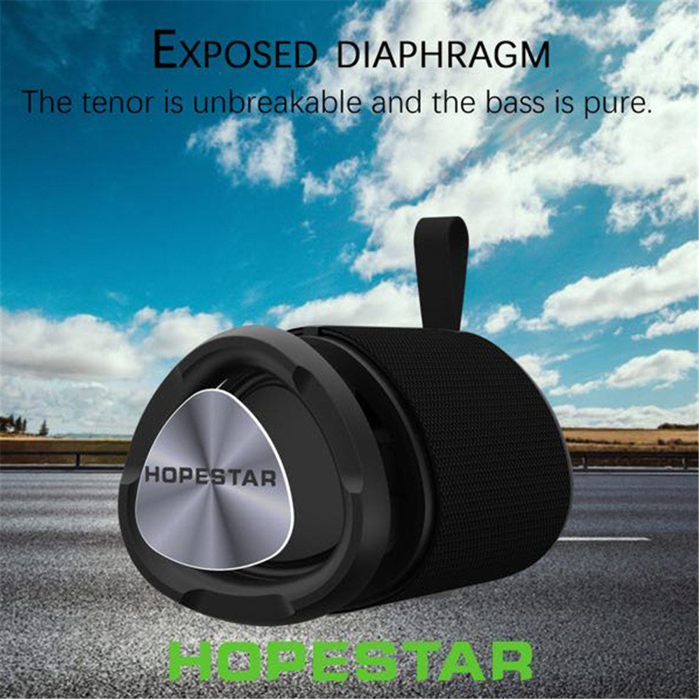 HOPESTAR P14 Outdoor Waterproof Bluetooth-compatible Speaker Portable Wireless Triangle Sound Bar Box Stereo Subwoofer