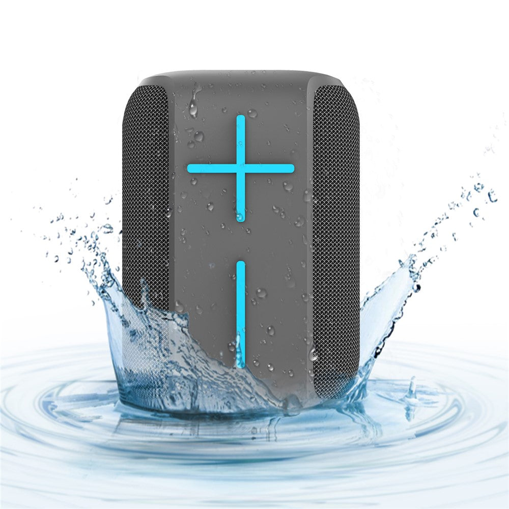 HOPESTAR P16 Portable Outdoor Rechargeable Waterproof Bluetooth-compatible Speaker FM Radio Wireless Music Subwoofer