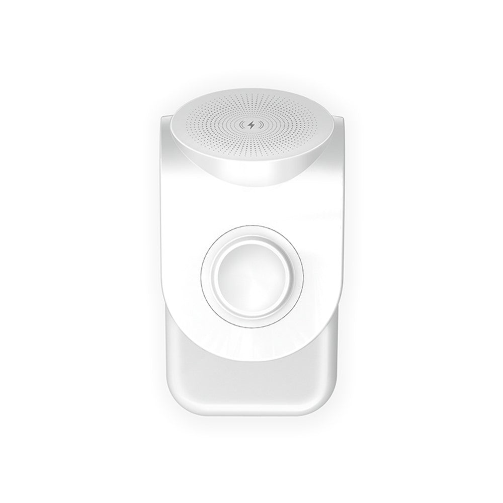 OJD-83 3-in-1 15W Magnetic Wireless Charger Desktop Charging Stand Dock for iPhone 12 Series Apple Watch AirPods