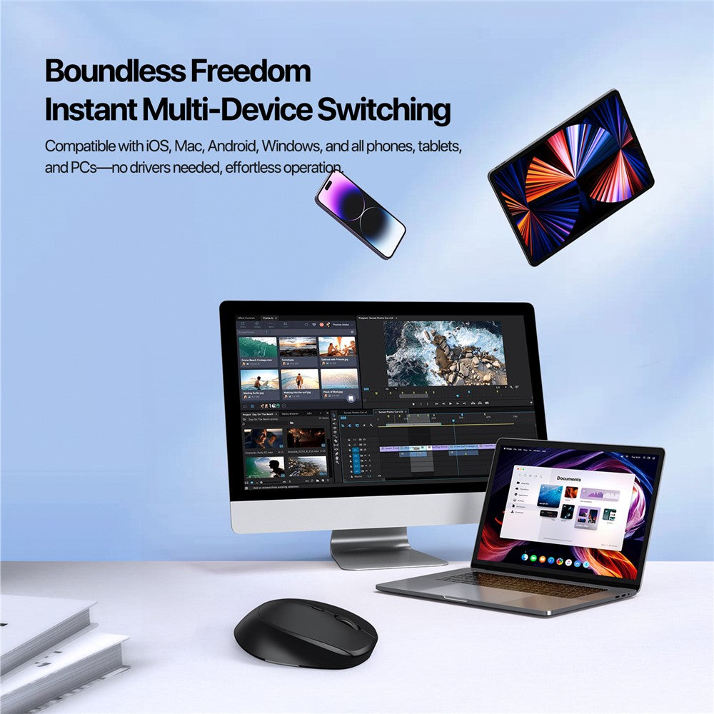 Wireless Mouse  DUX DUCIS DM Series 4D 2.4G Wireless Mouse 1600DPI Adjustable Mice for Laptop/Notebook