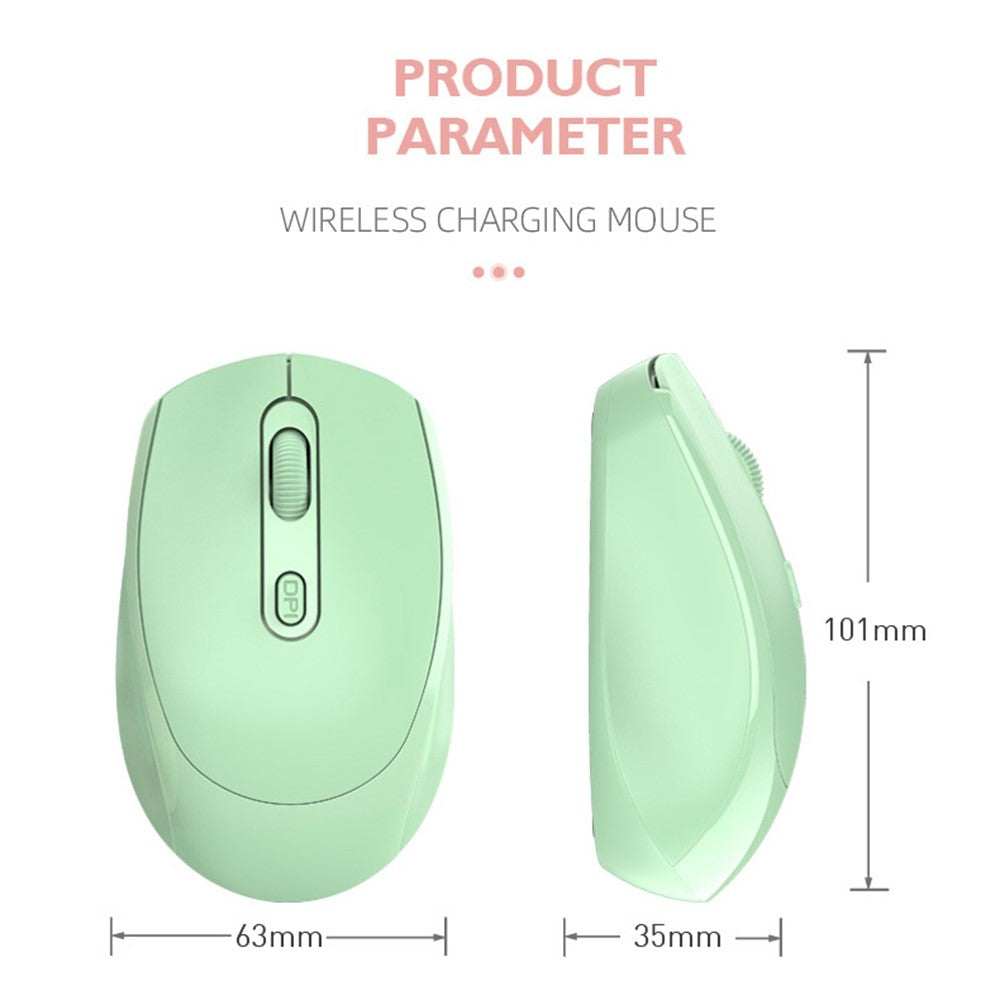 256 Bluetooth-compatible 2.4G USB Wireless Mouse Computer Laptop PC Rechargeable Home Game Ergonomic Noiseless Mouse