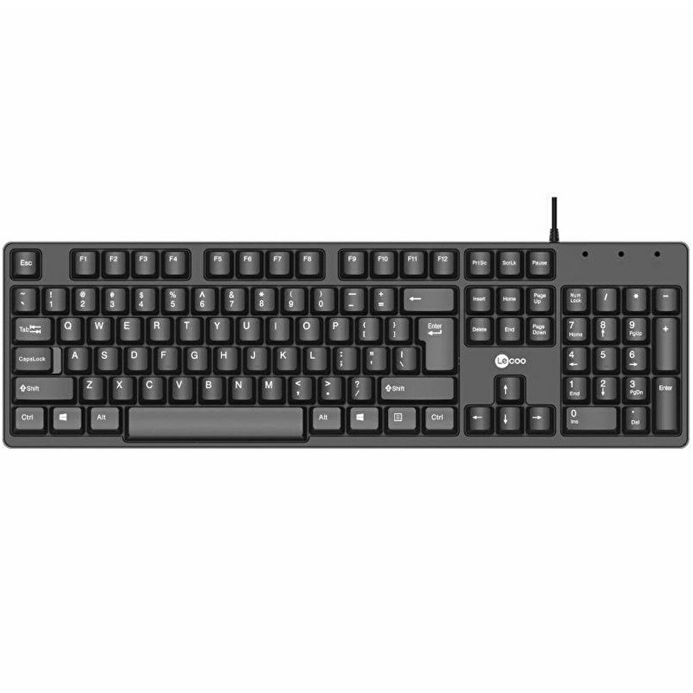 LENOVO LECOO KB101 USB Wired Keyboard Home Office 104-Key Computer Laptop Keyboard