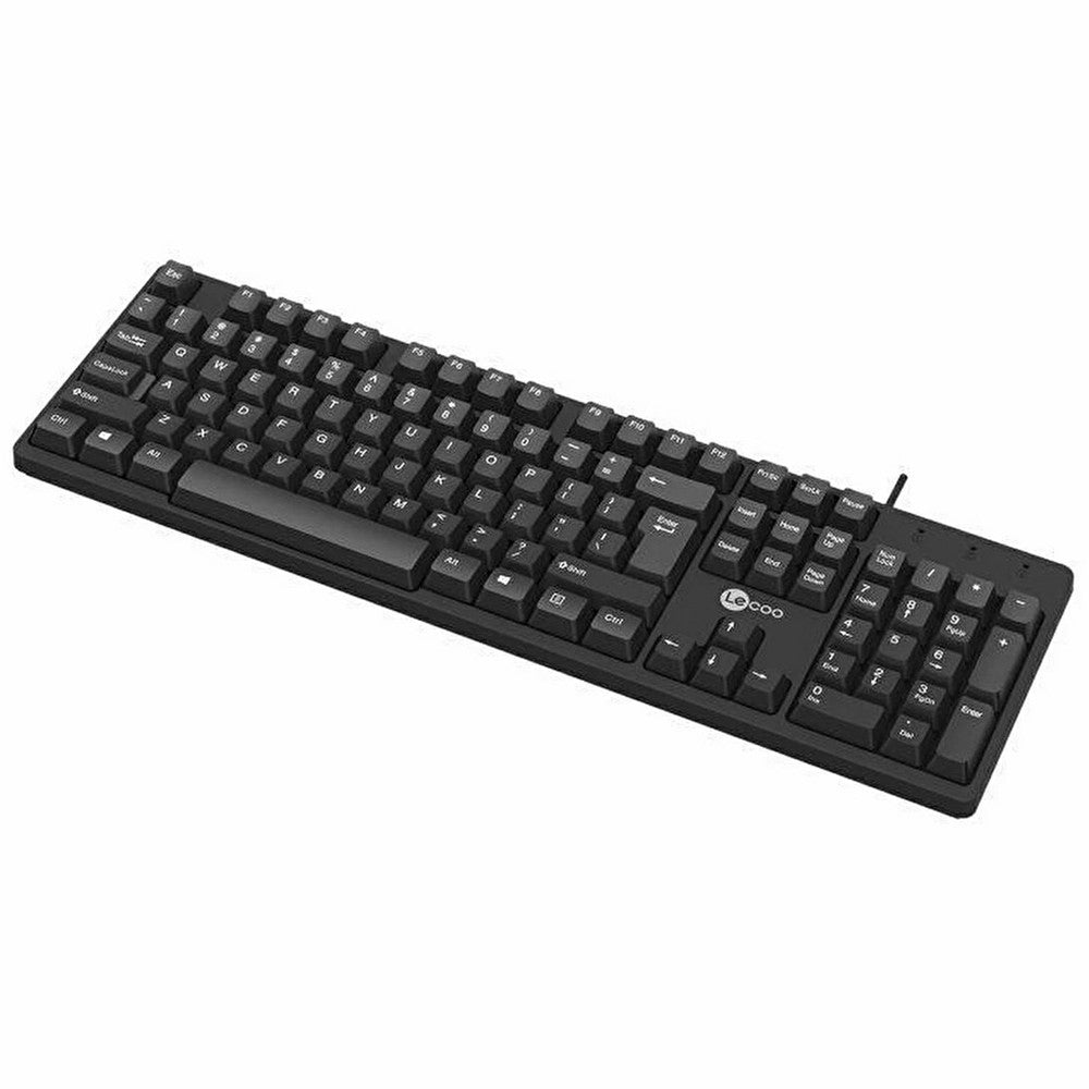 LENOVO LECOO KB101 USB Wired Keyboard Home Office 104-Key Computer Laptop Keyboard