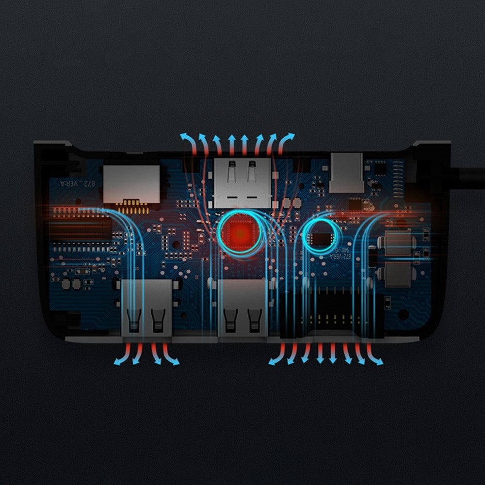 9 in 1 Docking Station 4K 30Hz USB C Hub HDMI Compatible 100W PD USB 3.0 + 2.0 Multiport Adapter for Laptop PC