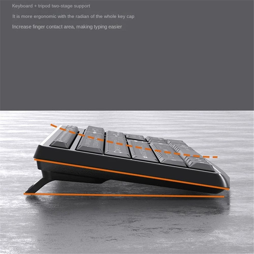 LENOVO LECOO KW211 Wireless Keyboard Mouse Combo 2.4G for Office 106 Keys 1200 DPI