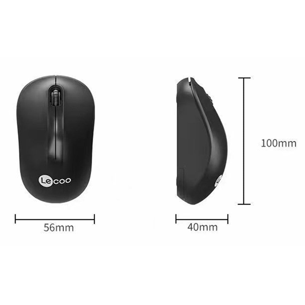 LENOVO LECOO KW211 Wireless Keyboard Mouse Combo 2.4G for Office 106 Keys 1200 DPI