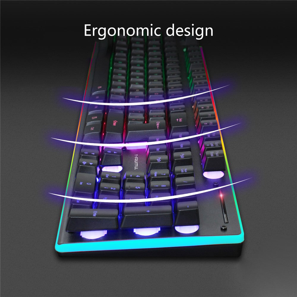 Y-FRUITFUL KM99 Backlit Bluetooth-compatible Keyboard Mouse Set for Home Office