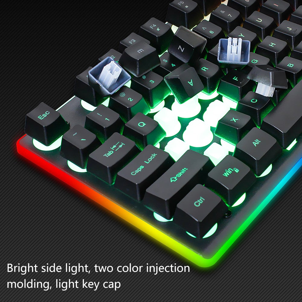 Y-FRUITFUL KM99 Backlit Bluetooth-compatible Keyboard Mouse Set for Home Office