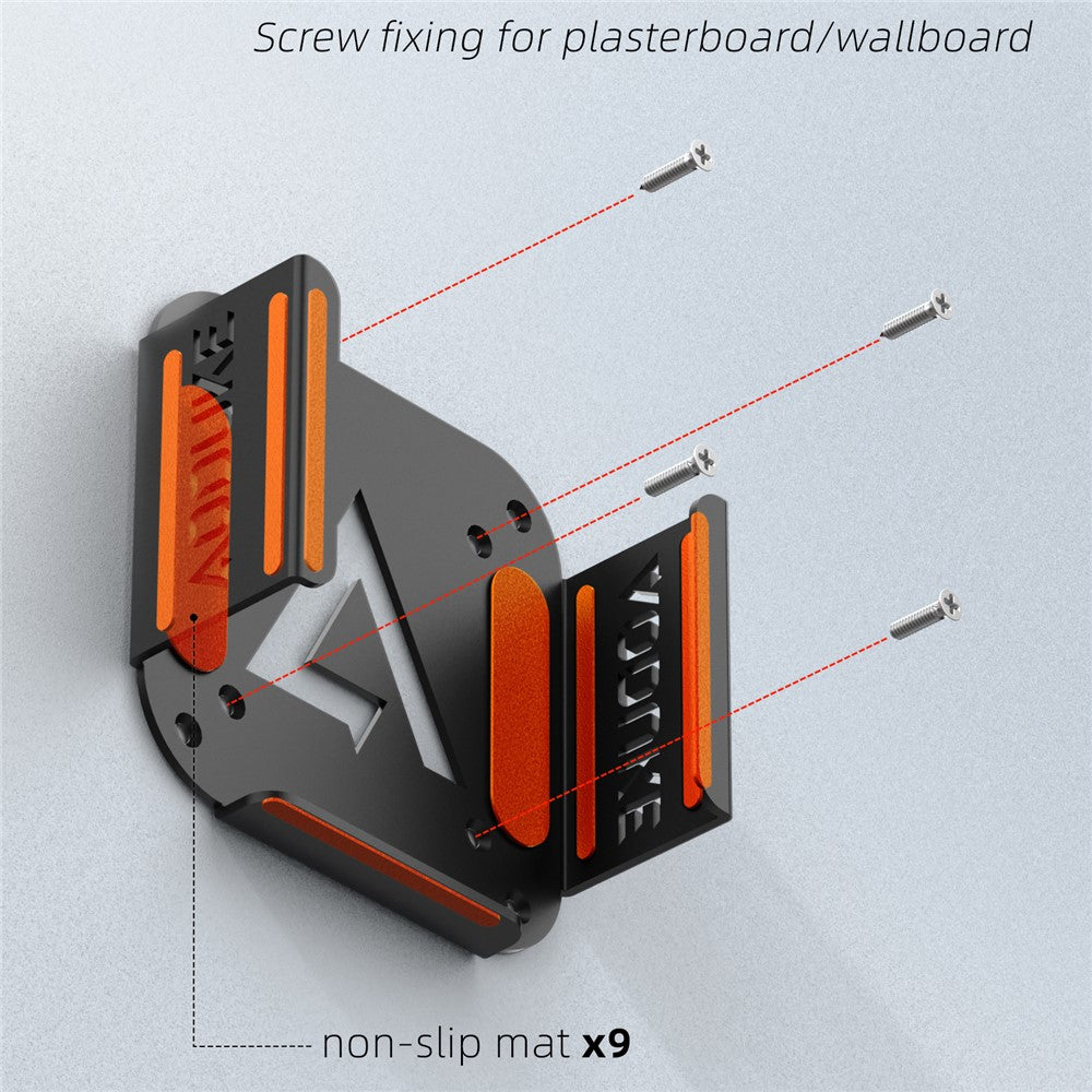 AJM4-B For Mac Mini M4  /  M4 Pro Mini PC Stand Aluminum Alloy Under Desk Mounting Bracket