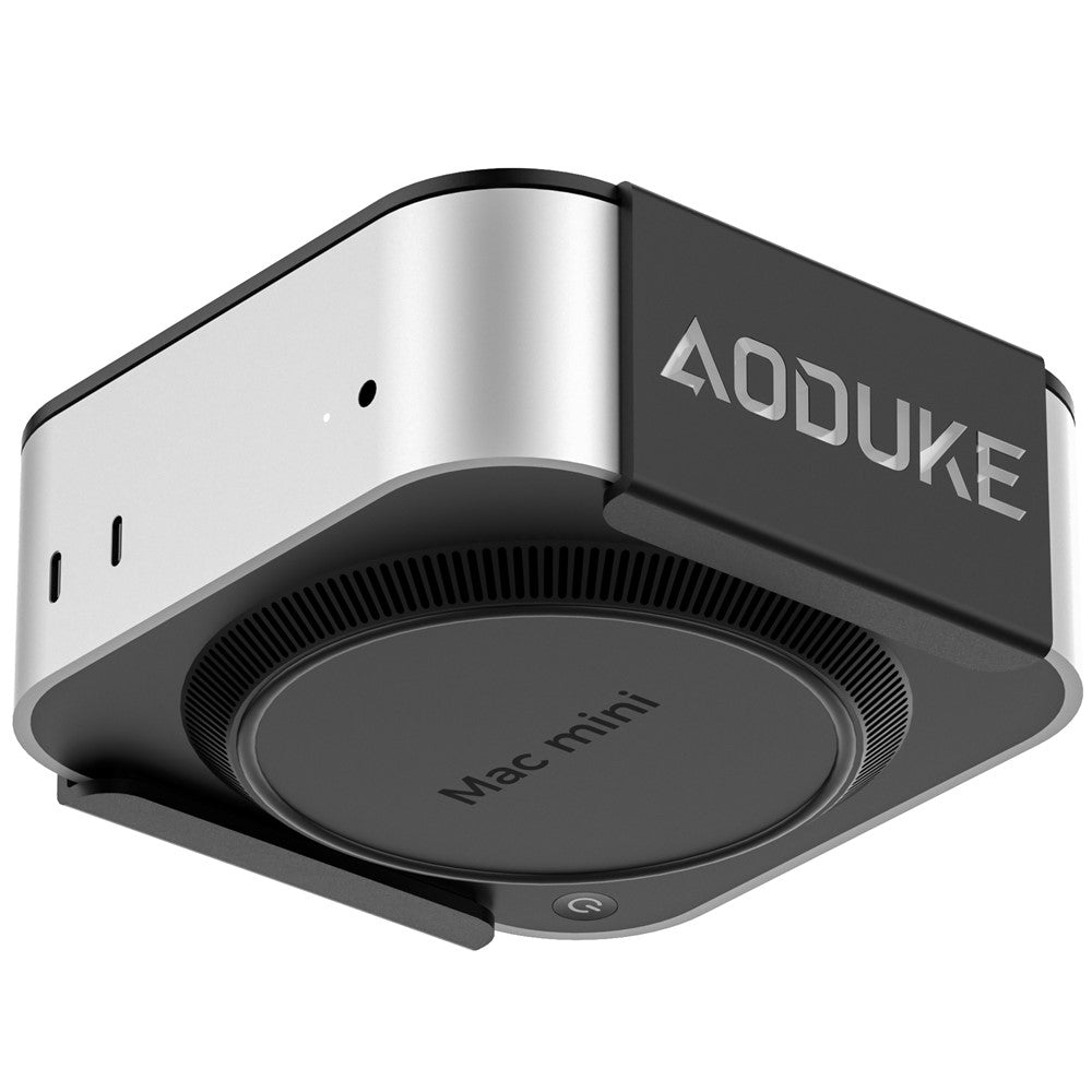 AJM4-B For Mac Mini M4  /  M4 Pro Mini PC Stand Aluminum Alloy Under Desk Mounting Bracket