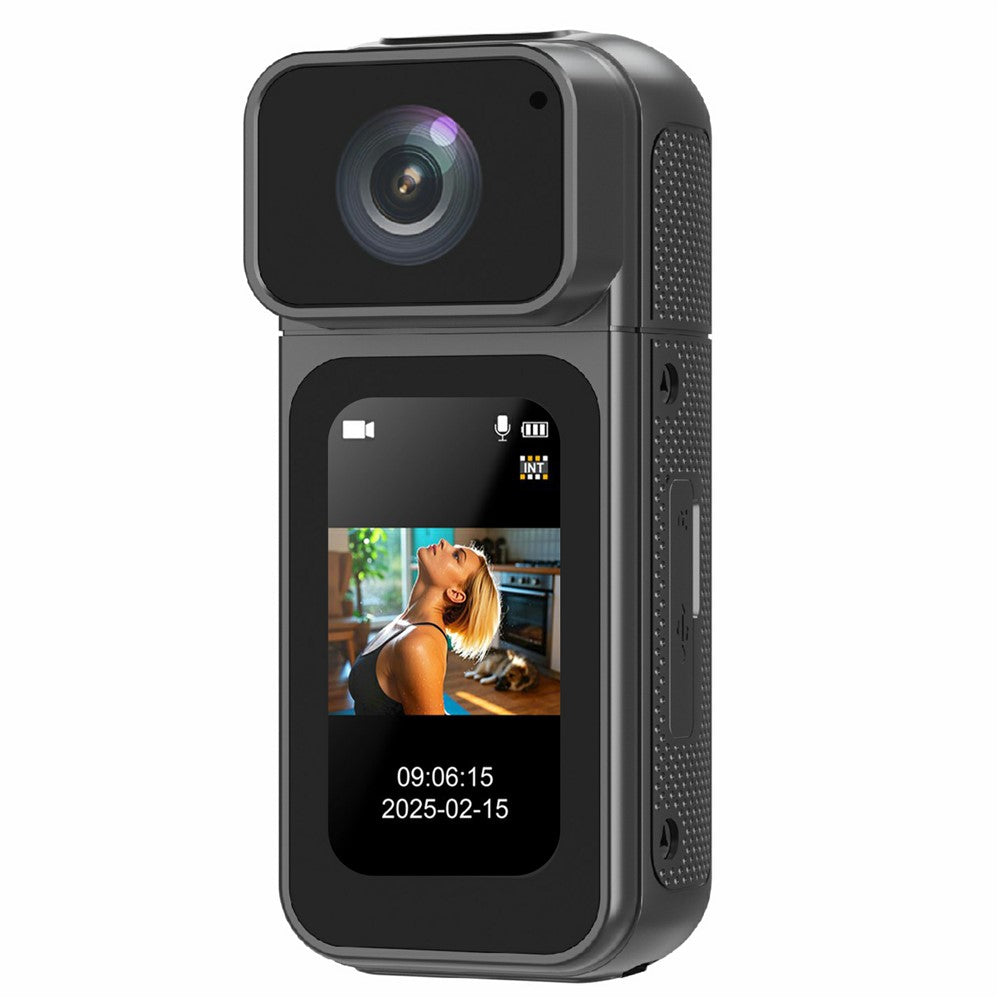 S80 Thumb Camera 2.7K Ultra HD 180 Degree Rotatable Lens 1.47 Inch Screen WiFi Mini Action Camera