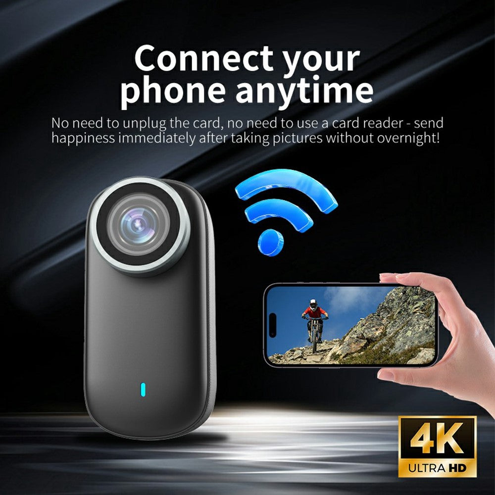 M11 Pets 4K HD Portable Action Camera 1.47 Inch Screen Magnetic Clip-On Thumb Cam Video Recorder with Full Set Accessory