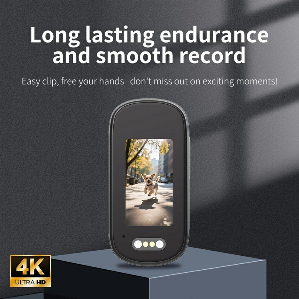 M11 Pets 4K HD Portable Action Camera 1.47 Inch Screen Magnetic Clip-On Thumb Cam Video Recorder with Full Set Accessory