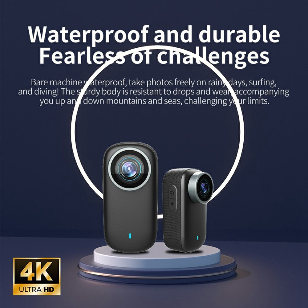 M11 Pets 4K HD Portable Action Camera 1.47 Inch Screen Magnetic Clip-On Thumb Cam Video Recorder with Full Set Accessory