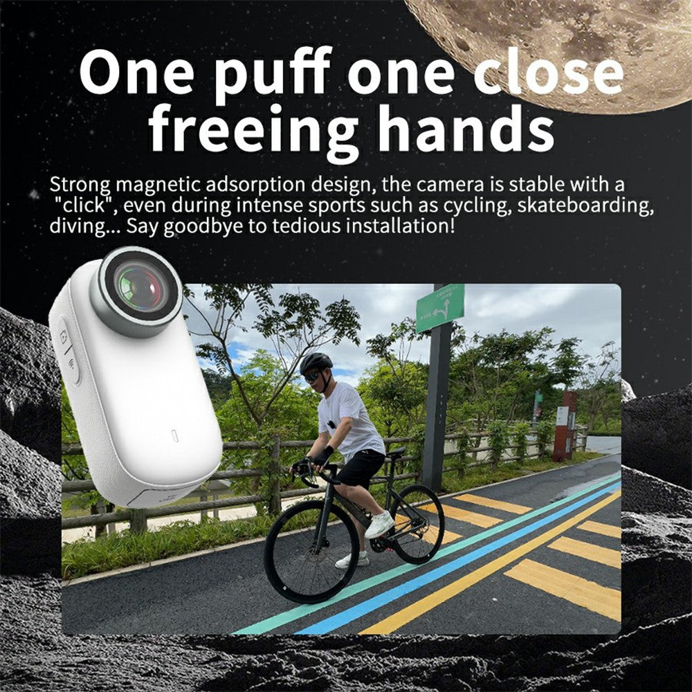 M11 Pets 4K HD Portable Action Camera 1.47 Inch Screen Magnetic Clip-On Thumb Cam Video Recorder with Full Set Accessory