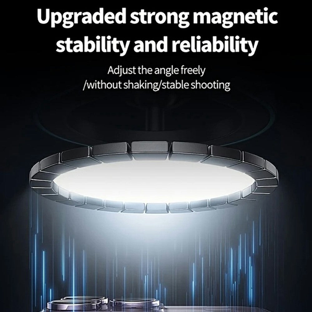 X68W Foldable Car Dashboard Magnetic Phone Mount 15W Wireless Charging Vacuum Suction Cup Stand