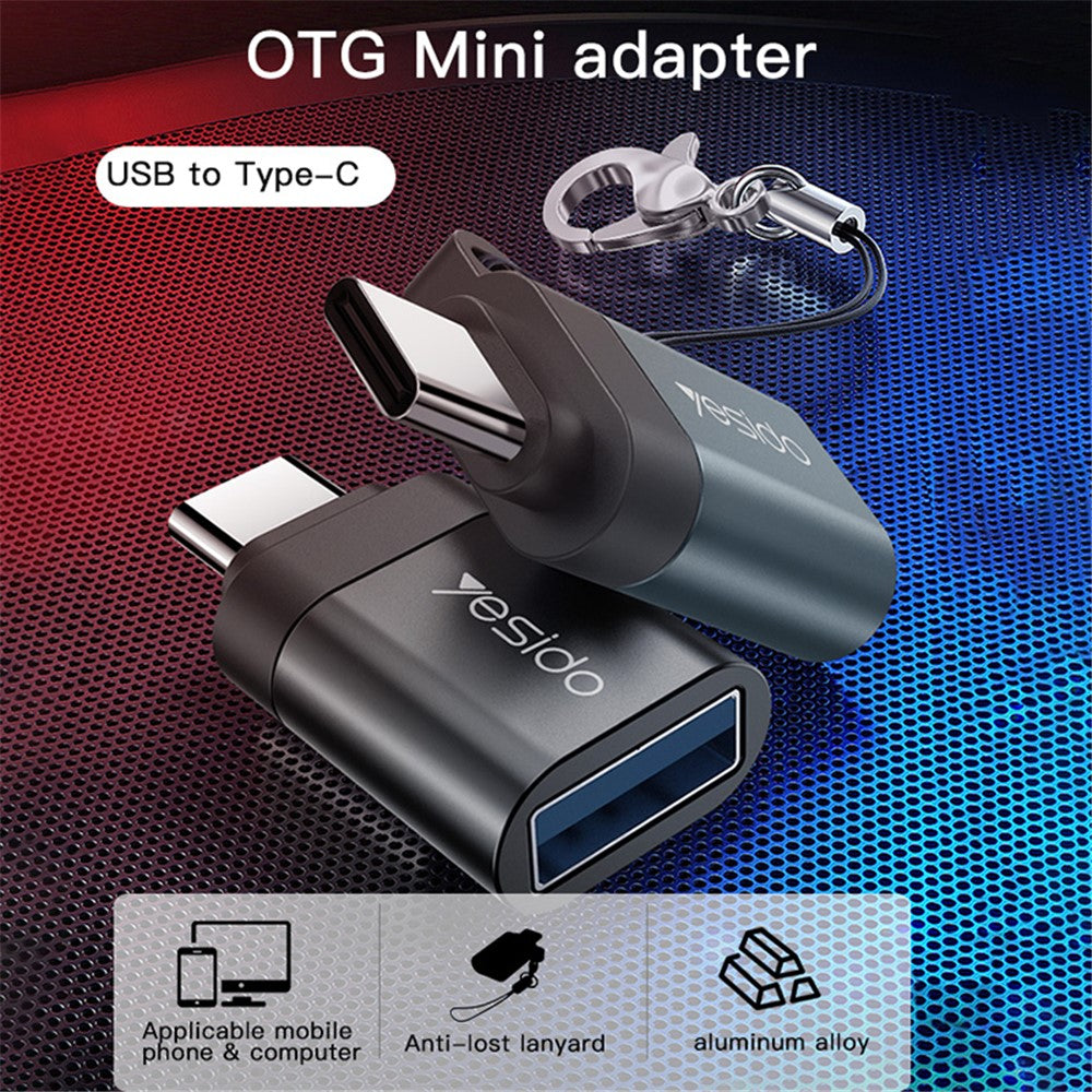 YESIDO USB-C to USB OTG Adapter with Keychain