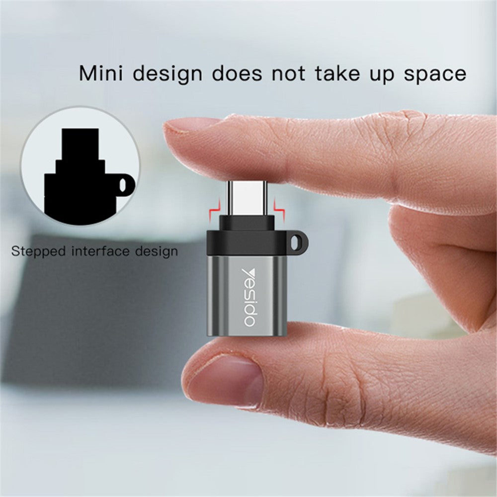 YESIDO USB-C to USB OTG Adapter with Keychain