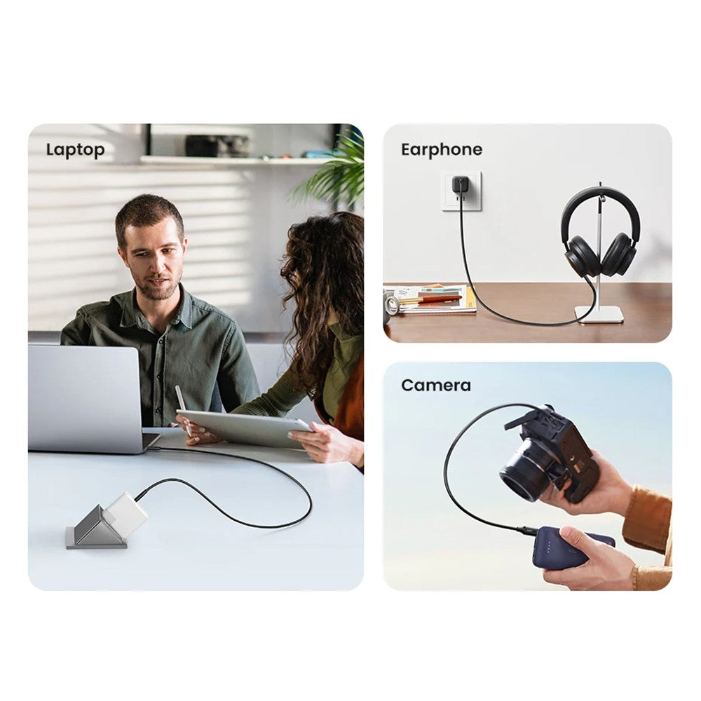 UGREEN 15175 0.5m PD 100W USB-C to USB-C Cable for iPhone 15 / 16 / MacBook / iPad Pro Fast Charging Data Cord