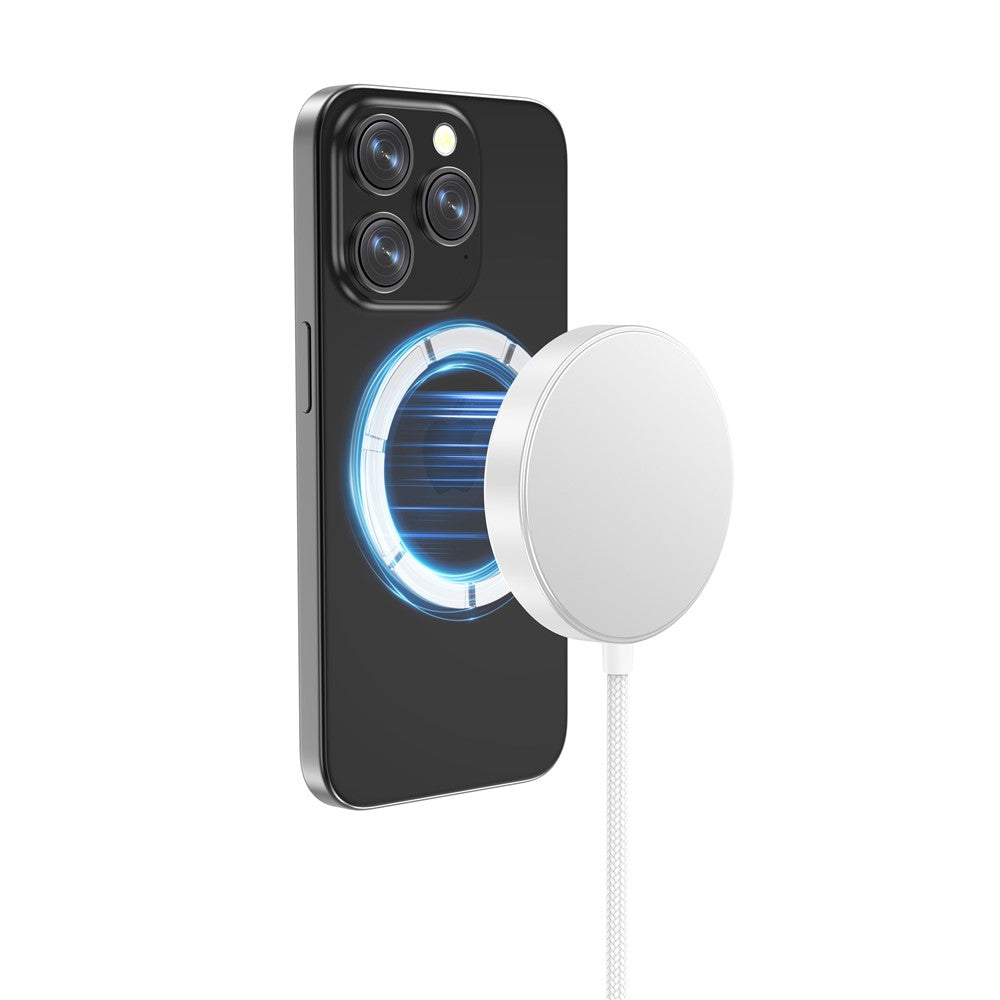 YF-M5C For iPhone 12-16 Series Qi2 Charging Pad Aluminum Alloy 15W Magnetic Wireless Charger