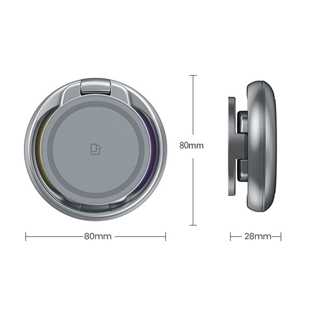 LFX-208 3-in-1 Wireless Charger 15W Fast Wireless Charging Stand for iPhone / Apple Watch / Airpods