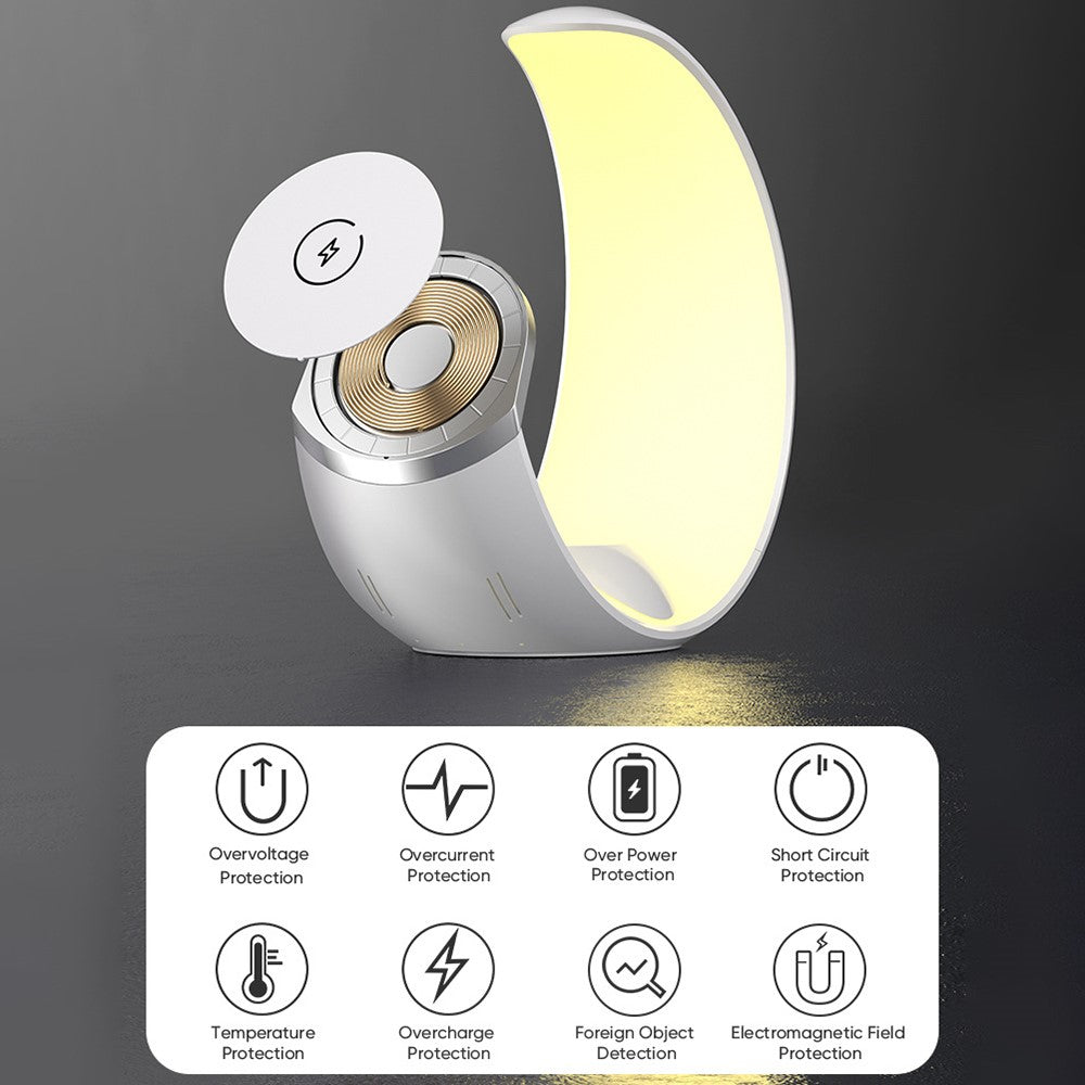 T9 For Samsung Watch / Airpods / Phone Magnetic Charging Stand 15W Wireless Charger Night Light