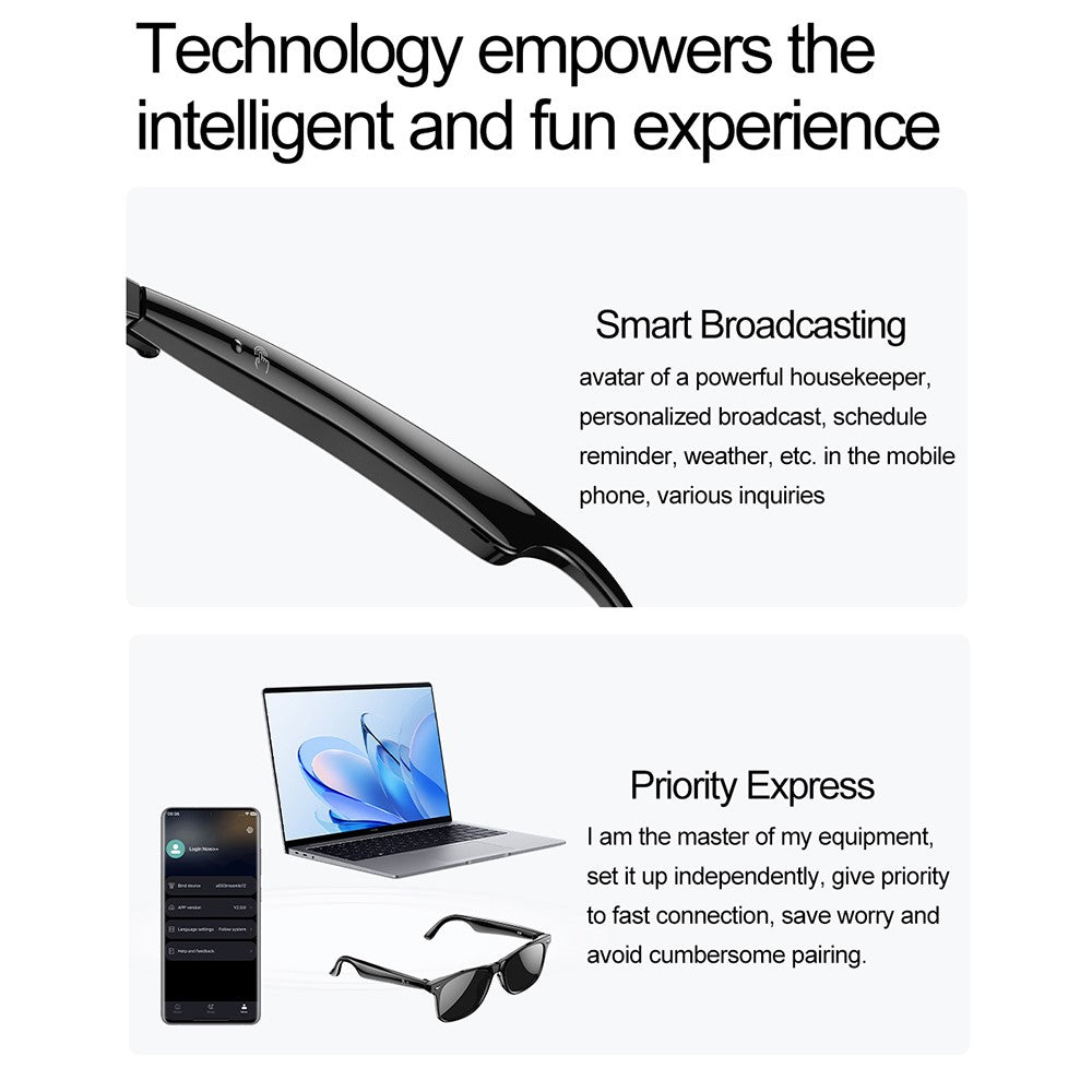 W100 AI Translation Smart Glasses Bluetooth-Compatible Call Music Fashion Sports IP67 Waterproof Hall Sensor Glasses