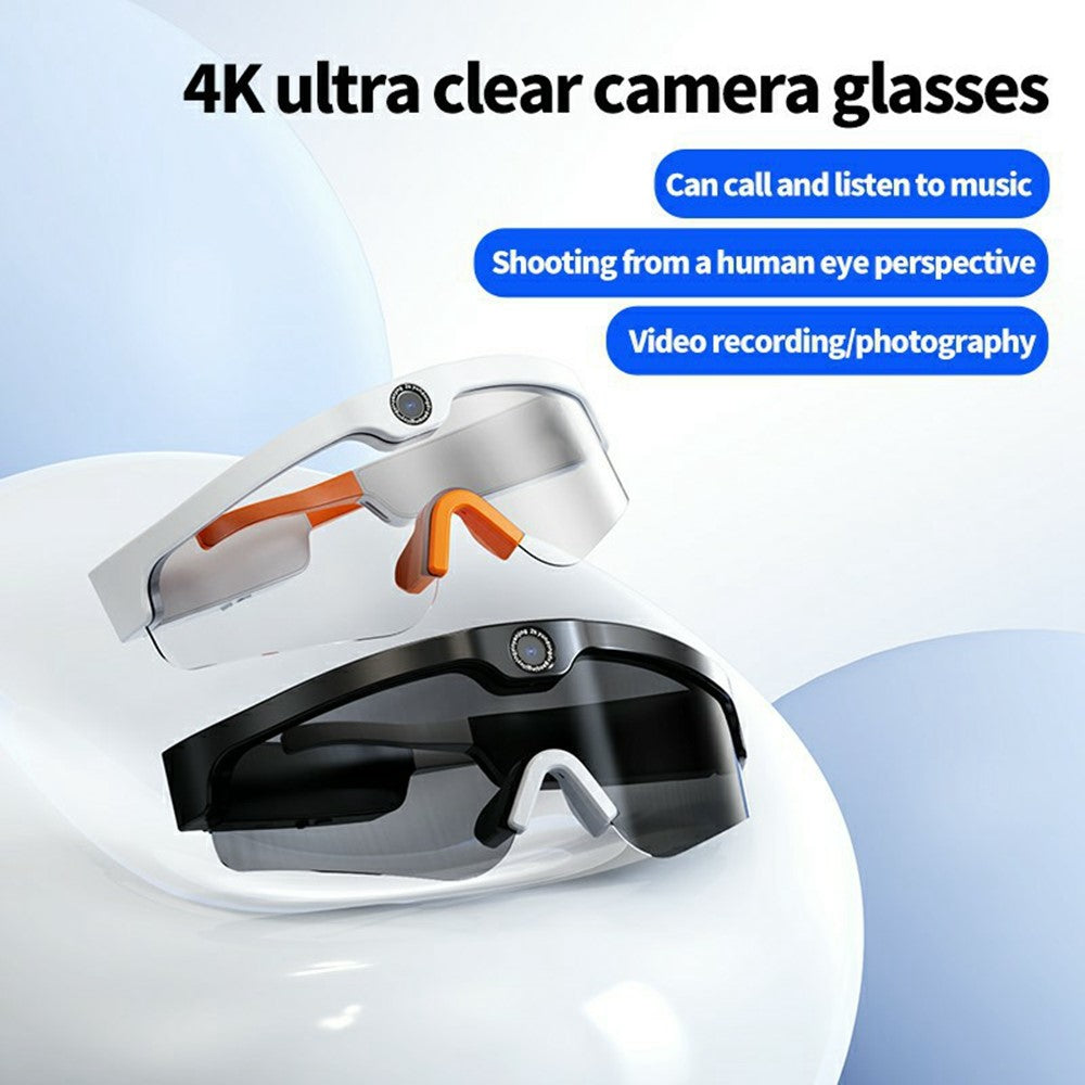 XV15 AI Translation Smart Glasses UV Protection Bluetooth-Compatible Glasses 4K HD Camera for Outdoor Cycling