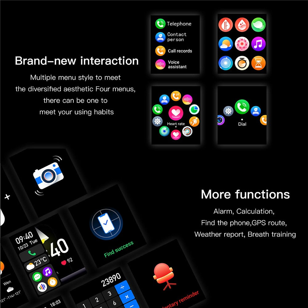 K61Pro Smart Watch with 1.96" AMOLED Display – Bluetooth Calling, Health Monitoring & Sports Tracking