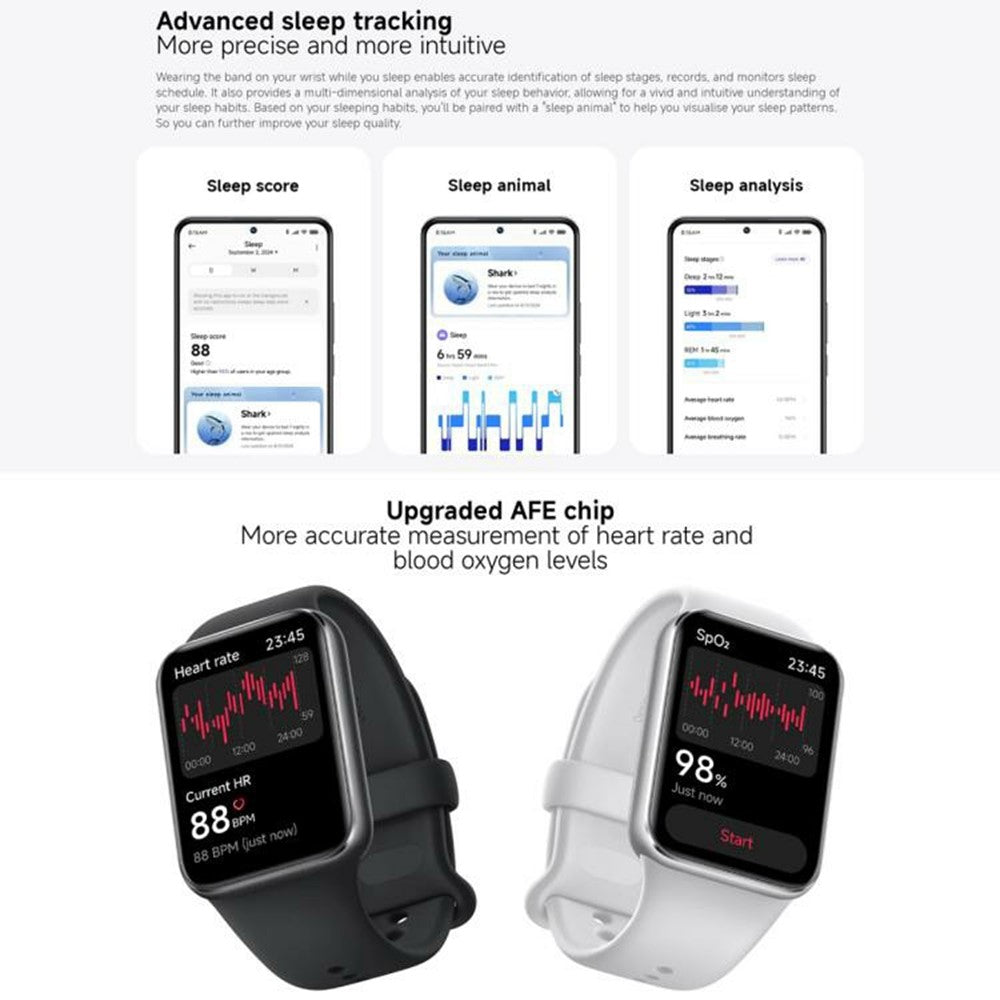 XIAOMI M2401B1 Smart Band 9 Pro 1.74 Inch AMOLED Screen Fitness Tracker Heart Rate Monitor Watch with TPU Strap (Chinese Version)