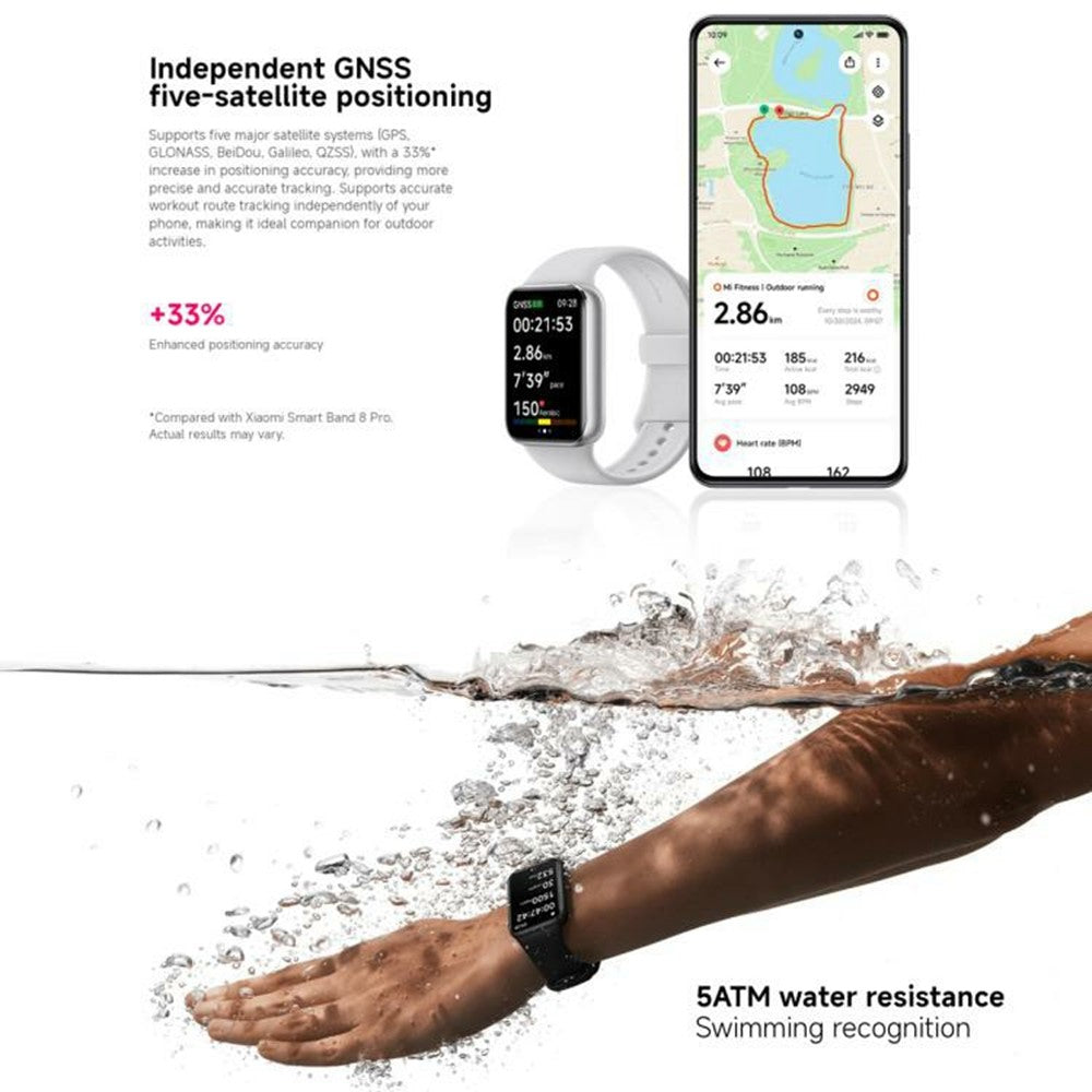 XIAOMI M2401B1 Smart Band 9 Pro 1.74 Inch AMOLED Screen Fitness Tracker Heart Rate Monitor Watch with TPU Strap (Chinese Version)