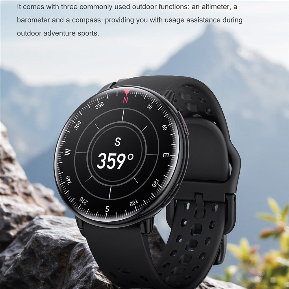 HD21 Women GPS Smartwatch Fitness Tracker Outdoor Sports Waterproof Compass Altimeter Barometer Watch