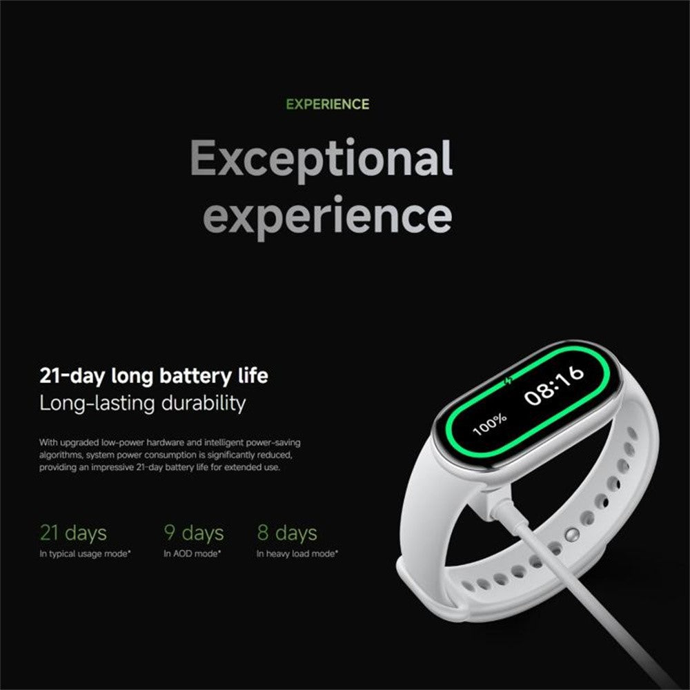 XIAOMI Smart Band 10 1.72 Inch AMOLED Screen Fitness Tracker 5ATM Waterproof Heart Rate Monitor Bracelet (M2457B1)