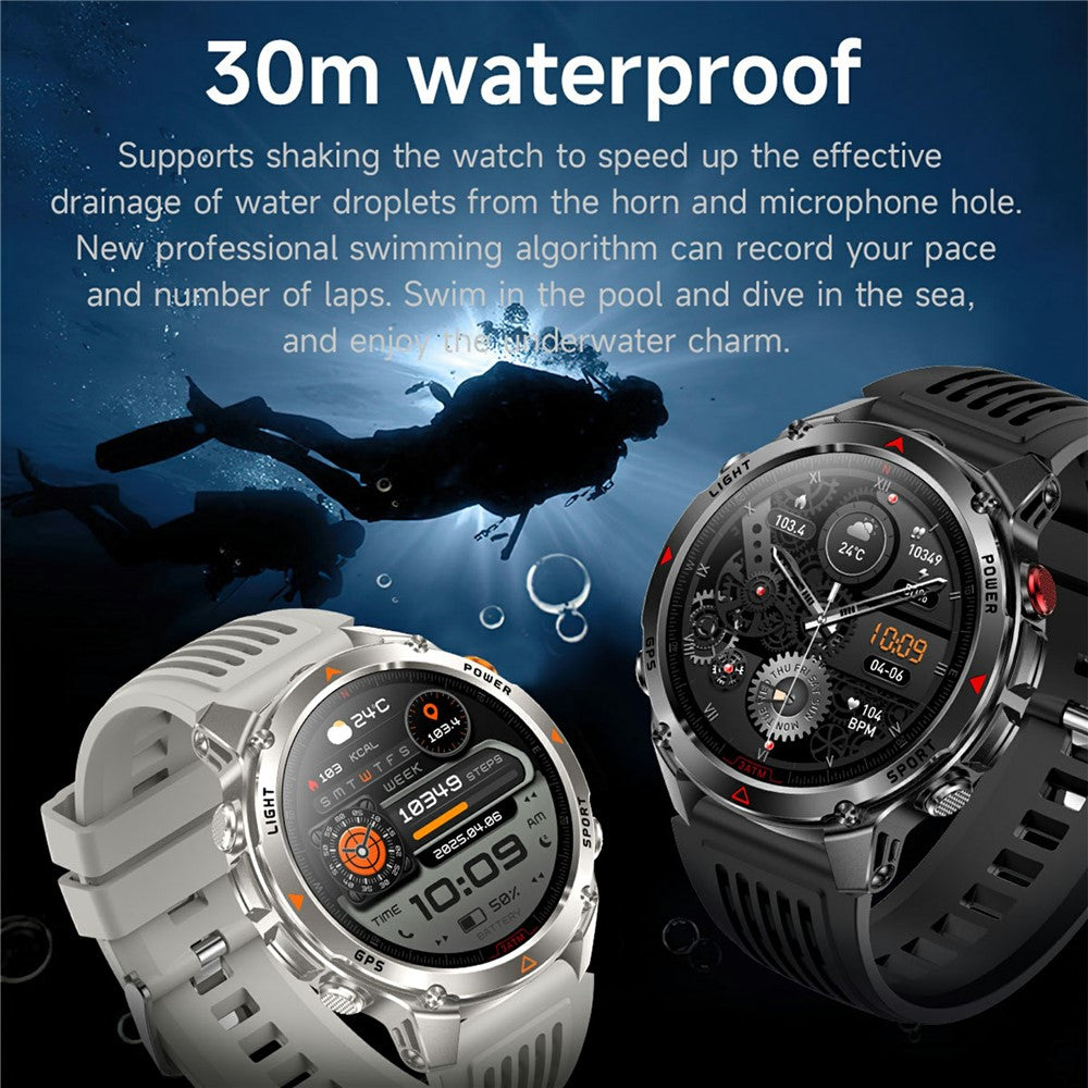 HT37 Waterproof Bluetooth Smart Watch – Fitness Tracker with Heart Rate & Blood Pressure Monitoring