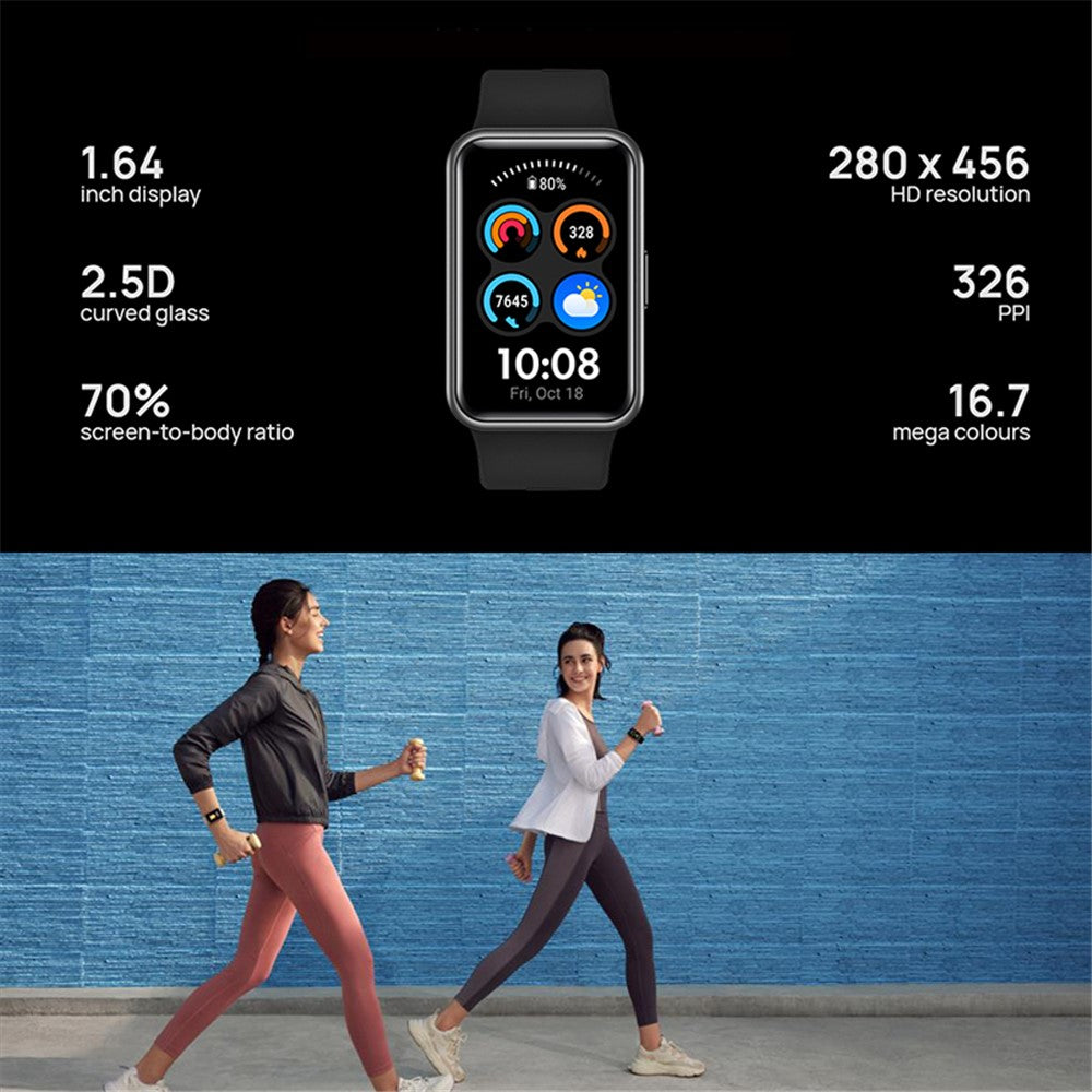HUAWEI WATCH FIT new 1.64" AMOLED Smart Watch 5ATM Waterproof Health Monitoring Fitness Bracelet