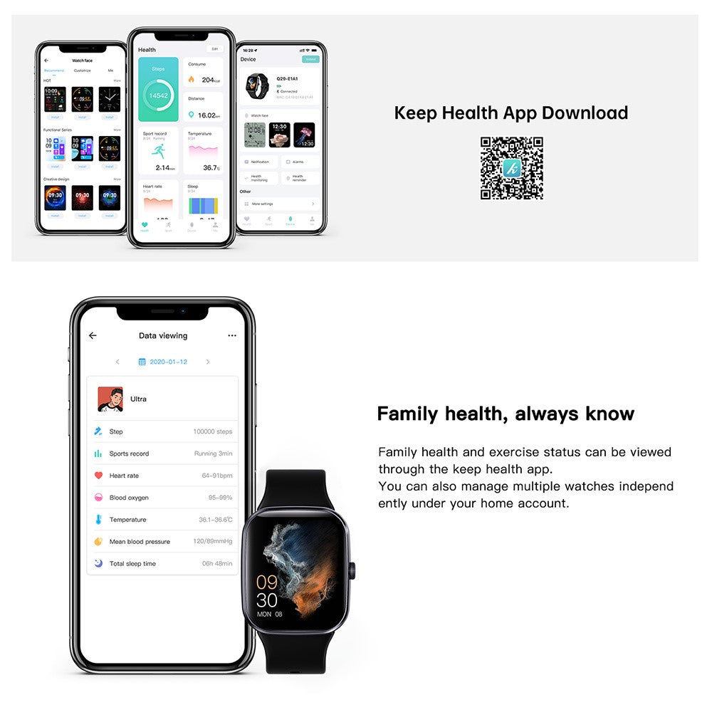 Q29 Women’s Smartwatch – Fitness, Heart Rate & Sleep Tracker