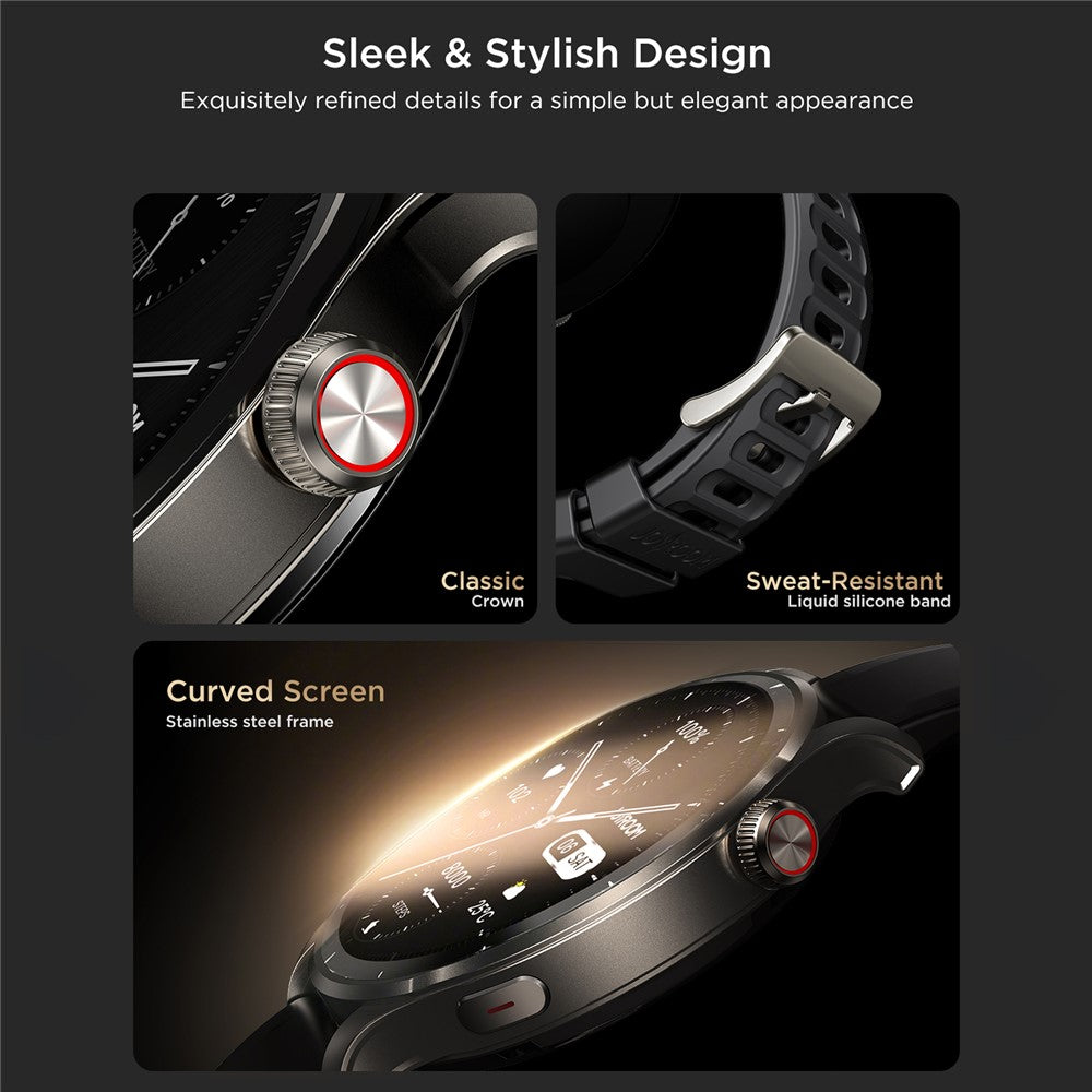 JOYROOM JR-FV1 1.43 inch Smart Watch AMOLED Screen Bluetooth-compatible Sports Watch Health Monitoring