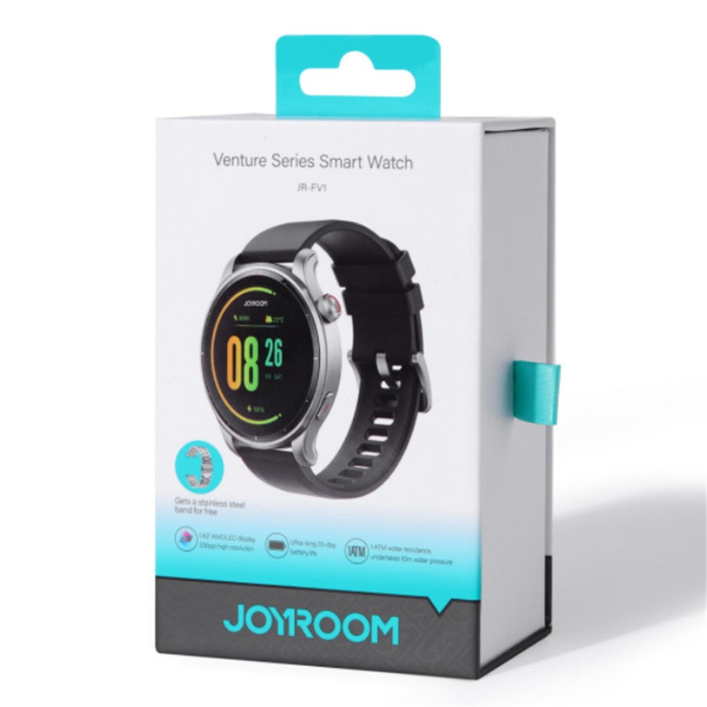 JOYROOM JR-FV1 1.43 inch Smart Watch AMOLED Screen Bluetooth-compatible Sports Watch Health Monitoring