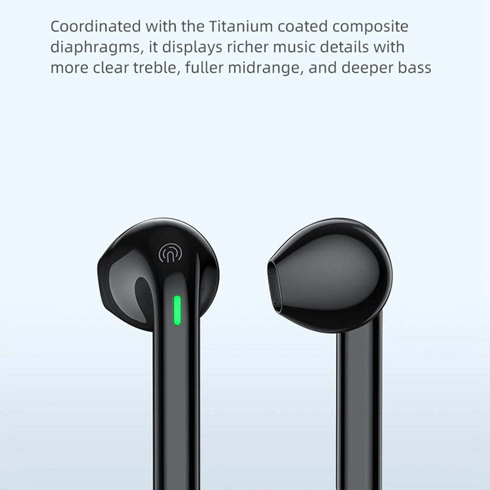 AWEI T26 Pro TWS Bluetooth-compatible Headset Wireless Semi-In-Ear Headphone Noise Reduction Earphone