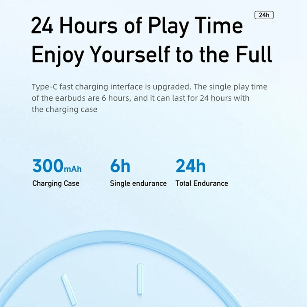 AWEI T26 Pro TWS Bluetooth-compatible Headset Wireless Semi-In-Ear Headphone Noise Reduction Earphone