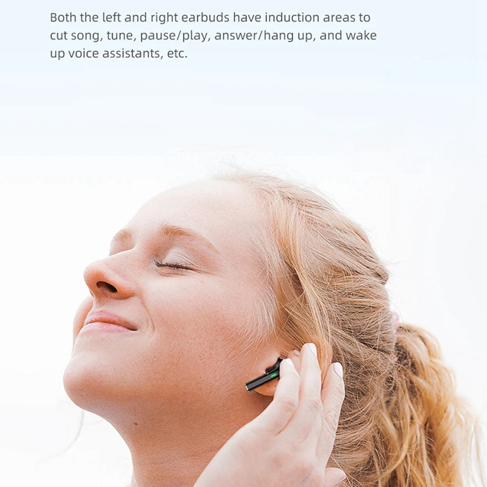 AWEI T26 Pro TWS Bluetooth-compatible Headset Wireless Semi-In-Ear Headphone Noise Reduction Earphone