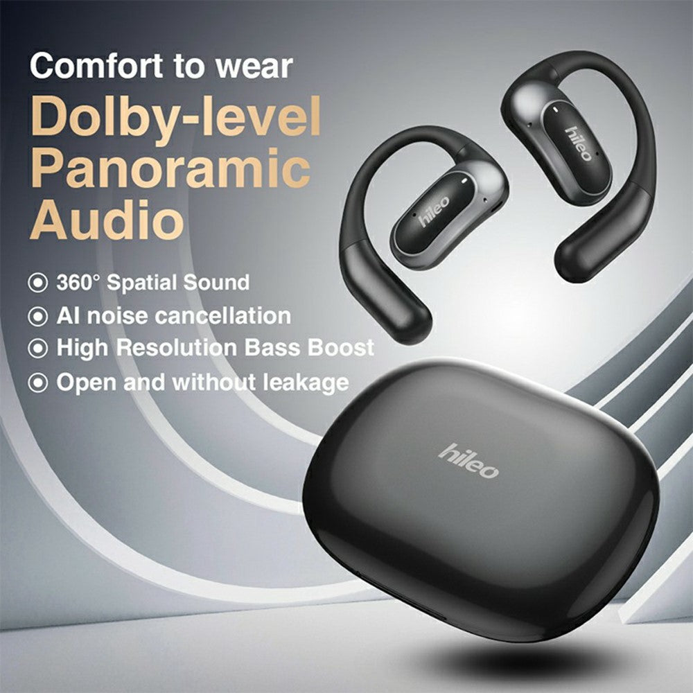 HILEO Hi95 Open-Ear Bluetooth-compatible Headphones Stereo Music Wireless Headset