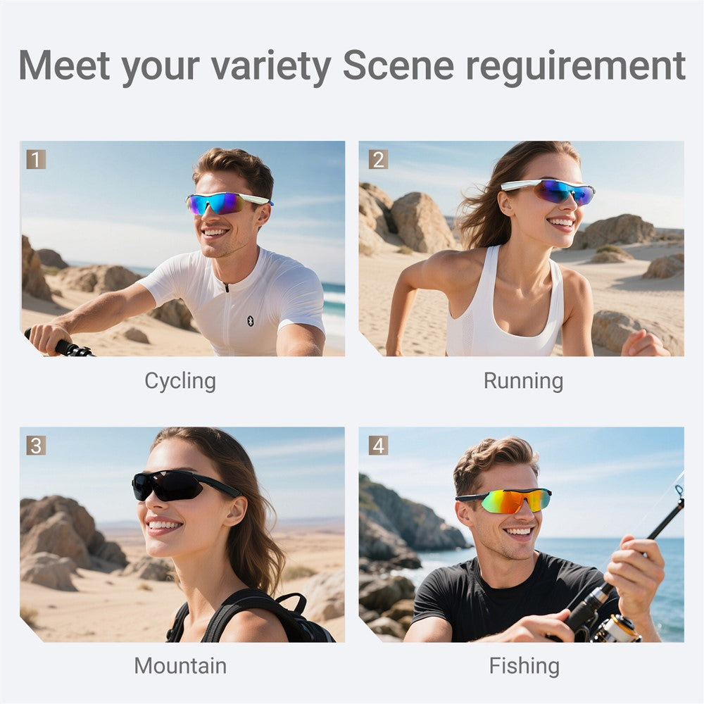 QY-Pro3 AI Translation Bluetooth-Compatible Glasses Outdoor Sports Cycling Music Calls Smart Eyewear