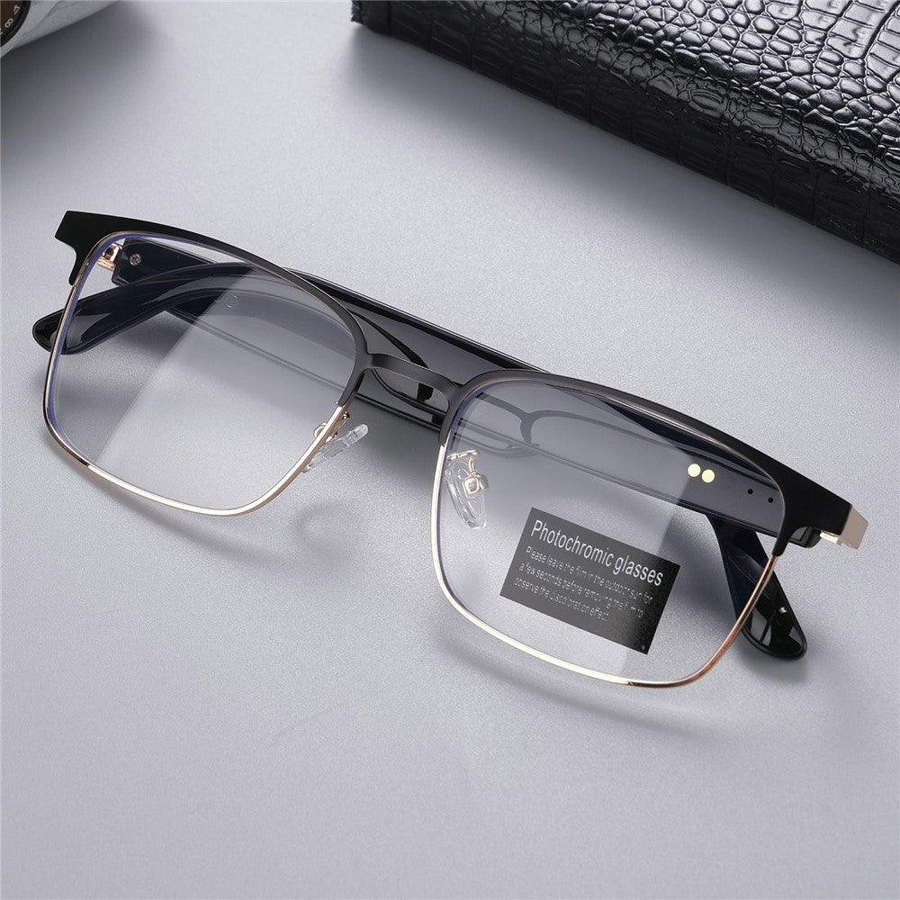 GS06 Wireless Music Earphone AI Translation Bluetooth-compatible Glasses Anti Blue Light Photochromic Lens Smart Eyewear