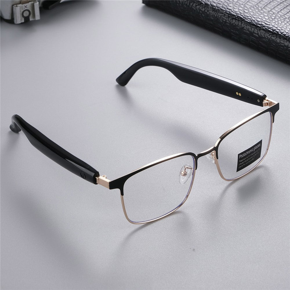 GS06 Wireless Music Earphone AI Translation Bluetooth-compatible Glasses Anti Blue Light Photochromic Lens Smart Eyewear